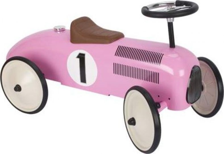 Samochodzik metalowy jeździk dla dzieci- Formuła 1  różowy uniw