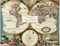 Papeteria Wallet Four Hemispheere World Map