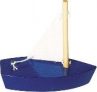 Drewniana łódeczka do zabawy w wannie i na plaży, zabawki kąpielowe 1 szt. uniw
