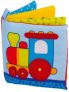 Miękka zabawka, książeczka z piszczałką, lokomotywa (65147)