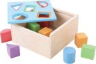 Skrzynia z figurami geometrycznymi – sorter  do zabawy dla dzieci uniw