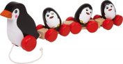 Zabawka do ciągnięcia dla dzieci rodzina pingwinów uniw