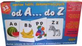 Zestaw tablic demonstracyjnych od A do Z, Nauka liter – Adamigo – gra edukacyjna