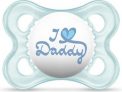 Love&Affection smoczek I love Daddy niebieski 2-6M – MAM – Smoczki dla dzieci