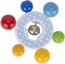 Pierścień drewniany confetti z dzwonkiem – Heimess – Grzechotki dla niemowląt